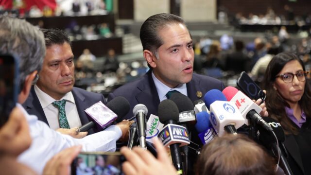 Raúl Bolaños-Cacho Cué, presidente de la Cámara de Diputados, en San Lázaro